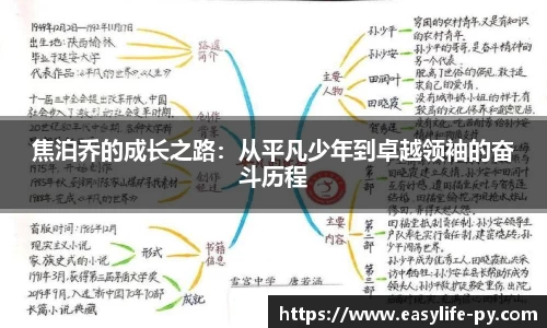 焦泊乔的成长之路：从平凡少年到卓越领袖的奋斗历程