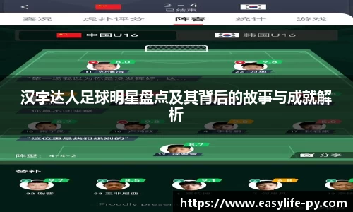 汉字达人足球明星盘点及其背后的故事与成就解析