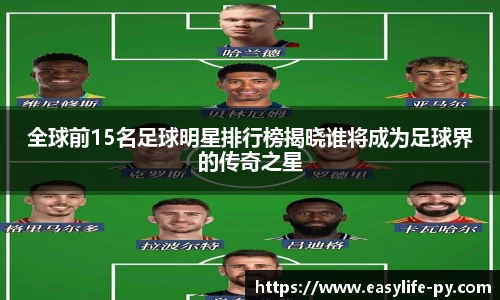 全球前15名足球明星排行榜揭晓谁将成为足球界的传奇之星