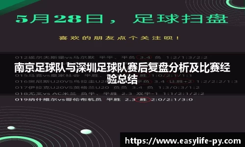 南京足球队与深圳足球队赛后复盘分析及比赛经验总结